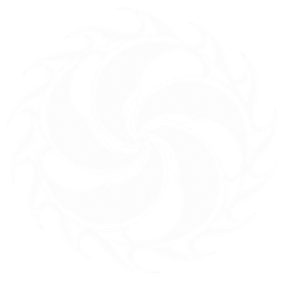 Lokam white spiral chakra logo